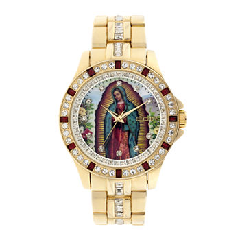 Elgin® Mens Our Lady of Guadalupe Watch