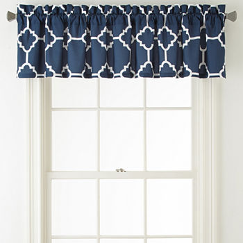 Home Expressions Tiles Rod Pocket Tailored Valance