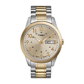 Timex Mens Two Tone Stainless Steel Bracelet Watch T2m9359j