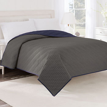 Martex Solid Reversible Coverlet