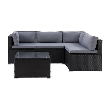 Parksville Patio Collection 5-Piece Sectional With Coffee Table