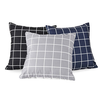 Home Expressions Windowpane Square Throw Pillow