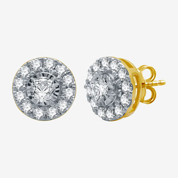 Ever Star 1 CT. T.W. Lab Grown White Diamond 10K Gold Stud Earrings