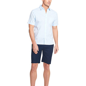 Van Heusen Mens Classic Fit Short Sleeve Button-Down Shirt