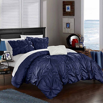 Chic Home Hamilton 4-pc. Embroidered Duvet Cover Set