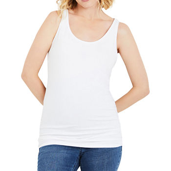 Motherhood Maternity Womens Side Ruched Tank Top
