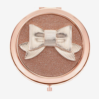 Mixit Rose Tone Bow Compact Mirror