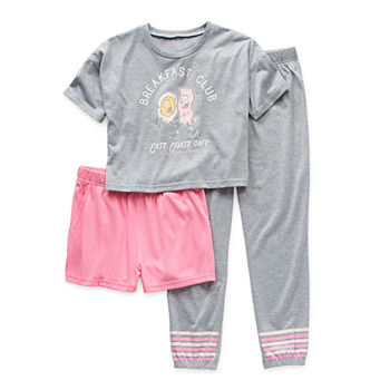 Thereabouts Little & Big Girls 3-pc. Pant Pajama Set