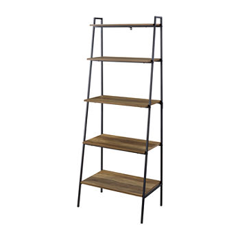 Modern Industrial Ladder Style Bookcase