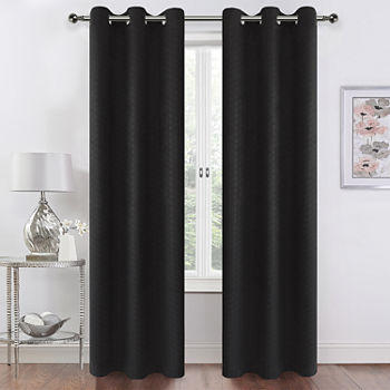 Regal Home Milo Blackout Grommet Top Set of 2 Curtain Panel