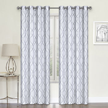 Regal Home Avondale Light-Filtering Grommet Top Set of 2 Curtain Panel
