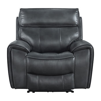 Topaz Living Room Collection Curved Slope-Arm Recliner