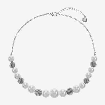 Monet Jewelry Simulated Pearl 18 Inch Rope Collar Necklace