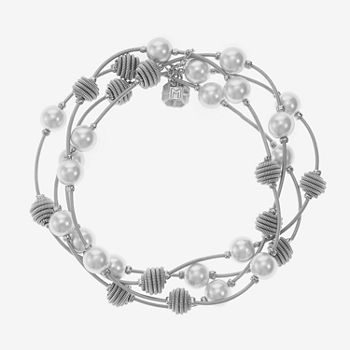 Monet Jewelry 4-pc. Simulated Pearl Stretch Bracelet