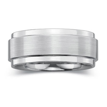 Mens 8mm Comfort-Fit Ring in Tungsten