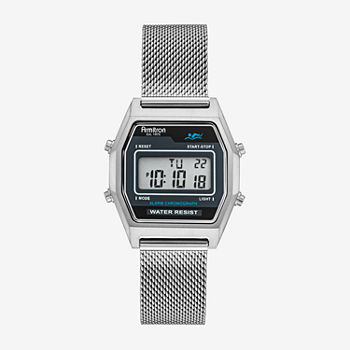Armitron Mens Chronograph Silver Tone Stainless Steel Bracelet Watch 40/8485bksv