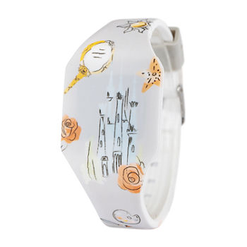 Disney Collection Princess & The Frog Girls Digital White Strap Watch Wds001051