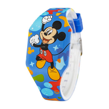 Disney Collection Mickey Mouse Boys Digital Blue Strap Watch Wds001052
