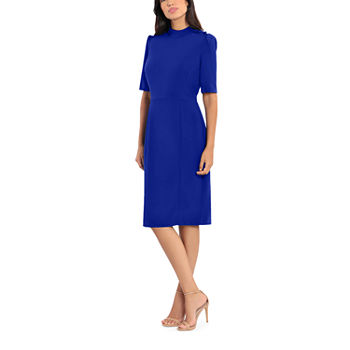 Ivy & Blue Short Sleeve Sheath Dress