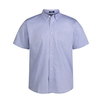 IZOD Young Mens Short Sleeve Button-Front Shirt