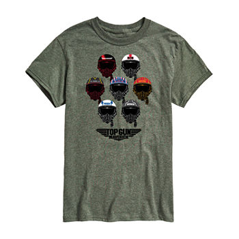 Top Gun Mens Crew Neck Short Sleeve Classic Fit Graphic T-Shirt