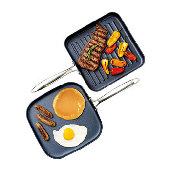 Granite Stone Hard Anodized 2-pc. Grill + Griddle Combo Set