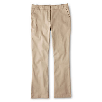 IZOD® Stretch Twill Regular Fit Boot-Cut Pants - Girls 7-16, Slim and Plus