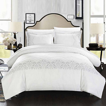 Chic Home Sophia 3-pc. Embroidered Duvet Cover Set