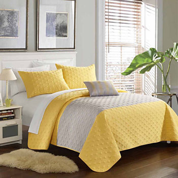 Chic Home Dominic 8-pc. Embroidered Quilt Set