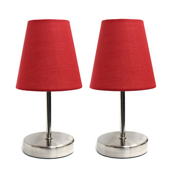 Simple Designs 2-pc. Metal Table Lamp