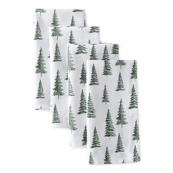 North Pole Trading Enchanted Woods Christmas Tree 4-pc. Napkins