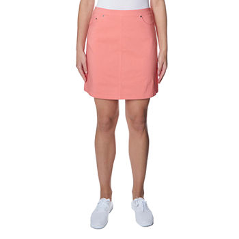 Hearts Of Palm Womens Mid Rise A-Line Skirt-Plus
