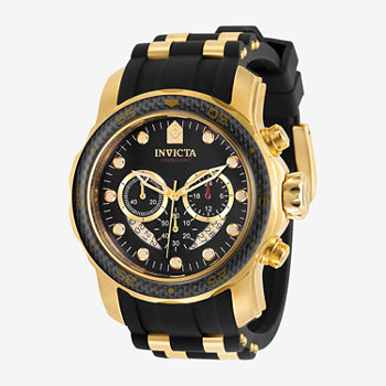 Invicta Mens Gold Tone Stainless Steel Bracelet Watch 35415