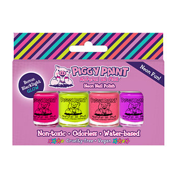 Piggy Paint 4 Pack Neon Nail Polish Box