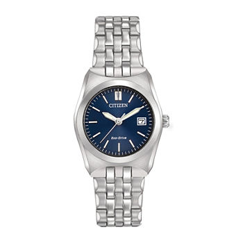 Citizen Corso Womens Silver Tone Stainless Steel Bracelet Watch Ew2290-54l