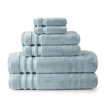 Liz Claiborne Luxury Egyptian Hygrocotton 6-pc Solid Bath Towel Set