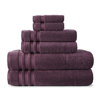 Liz Claiborne Luxury Egyptian Hygrocotton 6-pc Solid Bath Towel Set