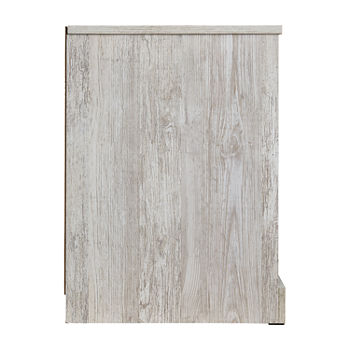 Signature Design by Ashley® Paxberry White Aged Pine 1-Drawer Nightstand