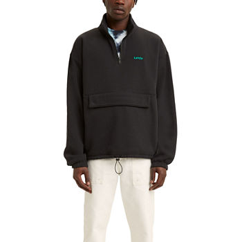 Levi's® Men's Long Sleeve Mock Neck Quarter-Zip Pullover Sweatshirt