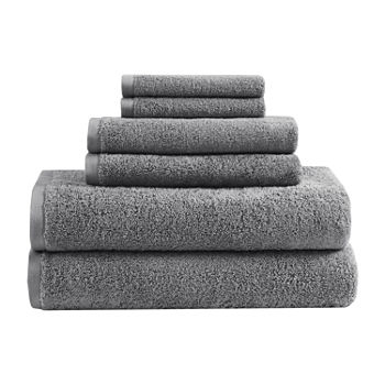 Clean Spaces AURE 100% Cotton Solid 6-pc Antimicrobial Towel Set
