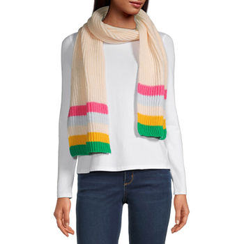 Mixit Ribbed Striped Oblong Cold Weather Scarf