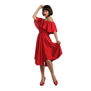 Saturday Night Fever Red Dress  Womens Costume