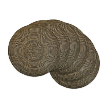 Design Imports Round Woven 6p-pc. Placemats
