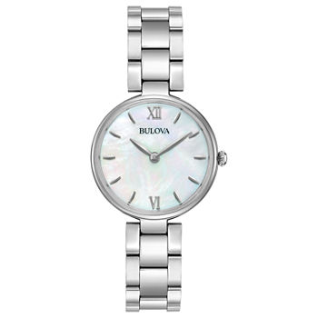 Bulova Classic Womens Silver Tone Stainless Steel Bracelet Watch 96l229