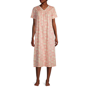 Adonna Womens Short Sleeve V-Neck Nightgown