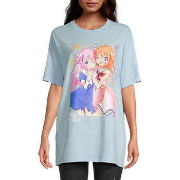 Best Friends Anime Juniors Womens Boyfriend Graphic T-Shirt