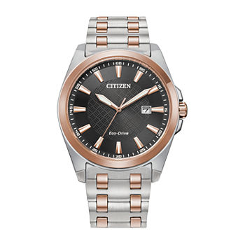 Citizen Corso Mens Two Tone Stainless Steel Bracelet Watch Bm7536-53x