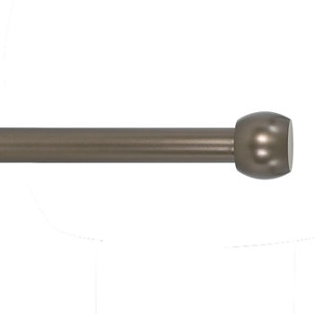 Decopolitan Barrel Knob 1 IN Adjustable Curtain Rod