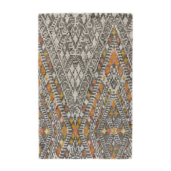 Weave And Wander Binada Geometric Hand Tufted Indoor Rectangle Area Rug