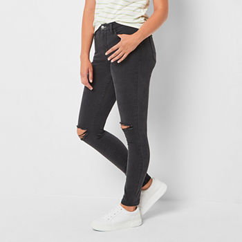Arizona - Juniors Stretch Fabric Womens High Rise Skinny Fit Jean